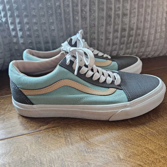 Vans Mint and Charcoal Sneakers - Picture 2 of 12